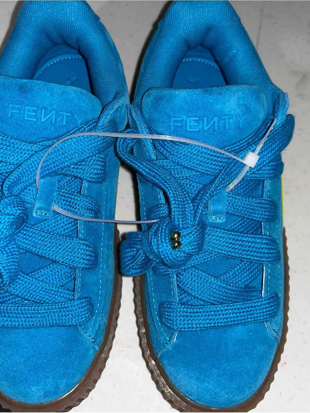 Fenty Beauty Blue Suede Sneakers